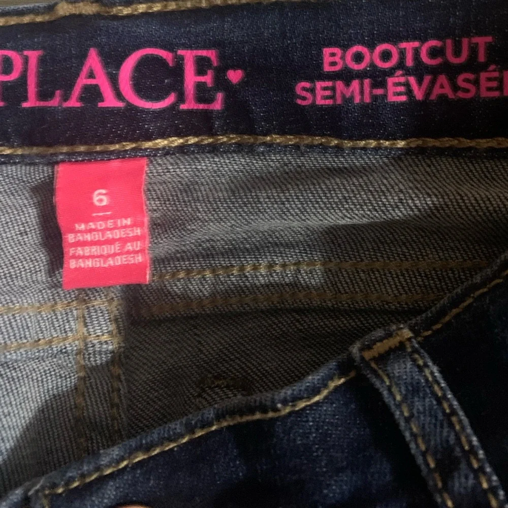 The Children’s Place Dark Wash Bootcut Jeans Girls 6